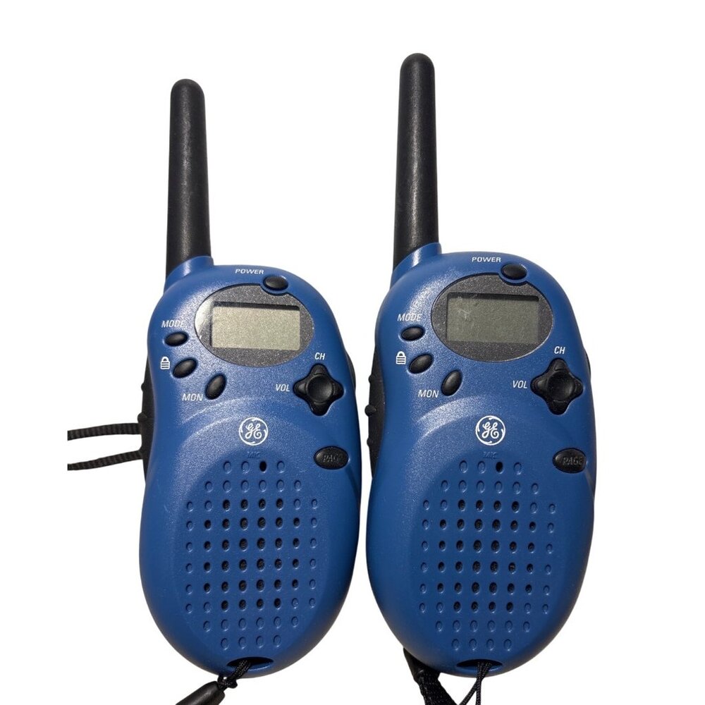 Two-Way Radios GE 35810 Blue With LCD Display & Belt Clip